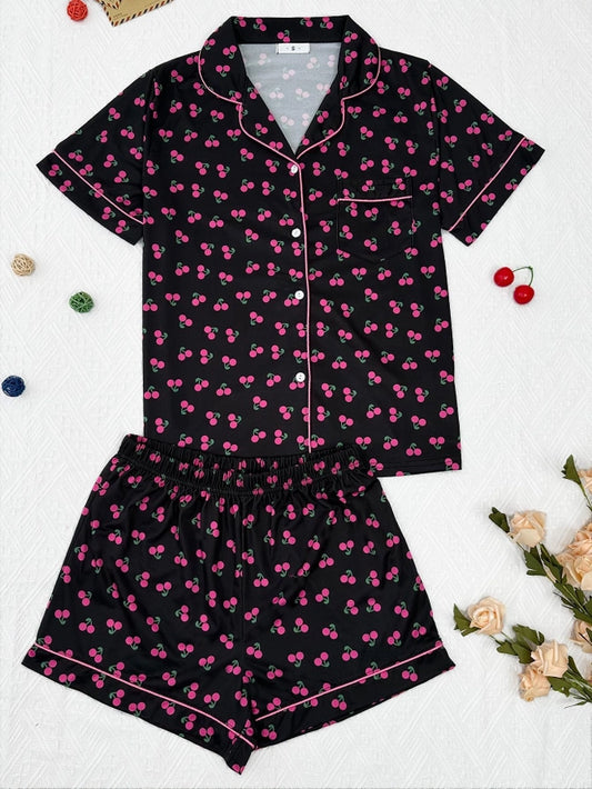 Black Cherry Pajama Set