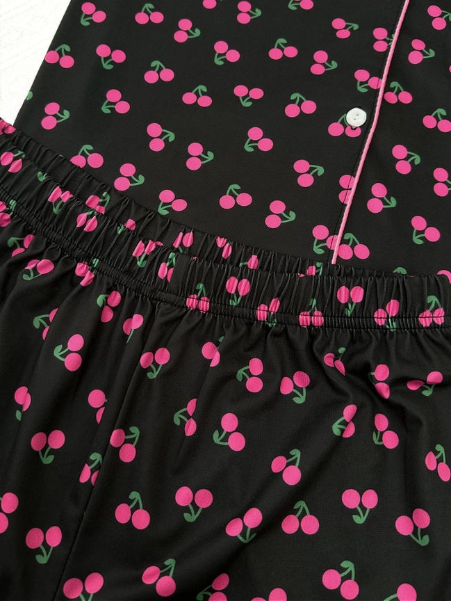 Black Cherry Pajama Set